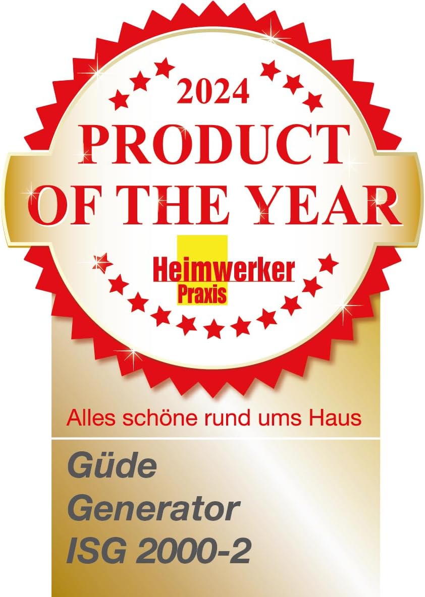 Güde Inverter-Stromerzeuger ISG 2000-2 (4-Takt-OHV-Benzinmotor, 2,11/2,86 (kW/PS), max. 2000 W, 2x 230 V, Laufzeit bis zu 5,9 h, Tankinhalt 4,1 l, Überlastschutz, Eco-Funktion, Antivibrationsfüße) – Bild 10