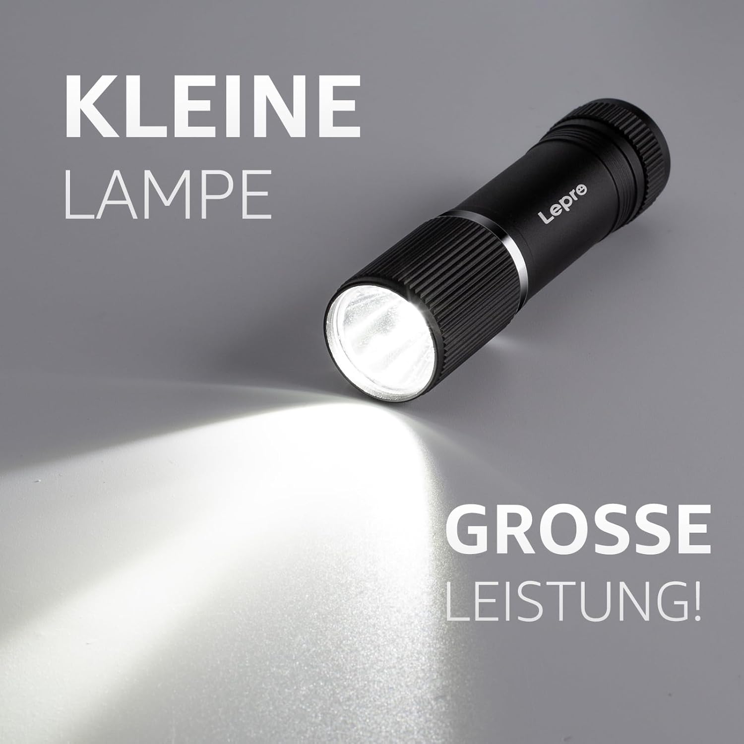 Lepro LED-Taschenlampe klein, 2 Stück, helle Mini-Taschenlampe, batteriebetrieben, robustes Aluminiumgehäuse, IPX4 wasserdicht, ideal für Camping, Notfall, Wandern & Kinder (Batterien im Lieferumfang enthalten) – Bild 2