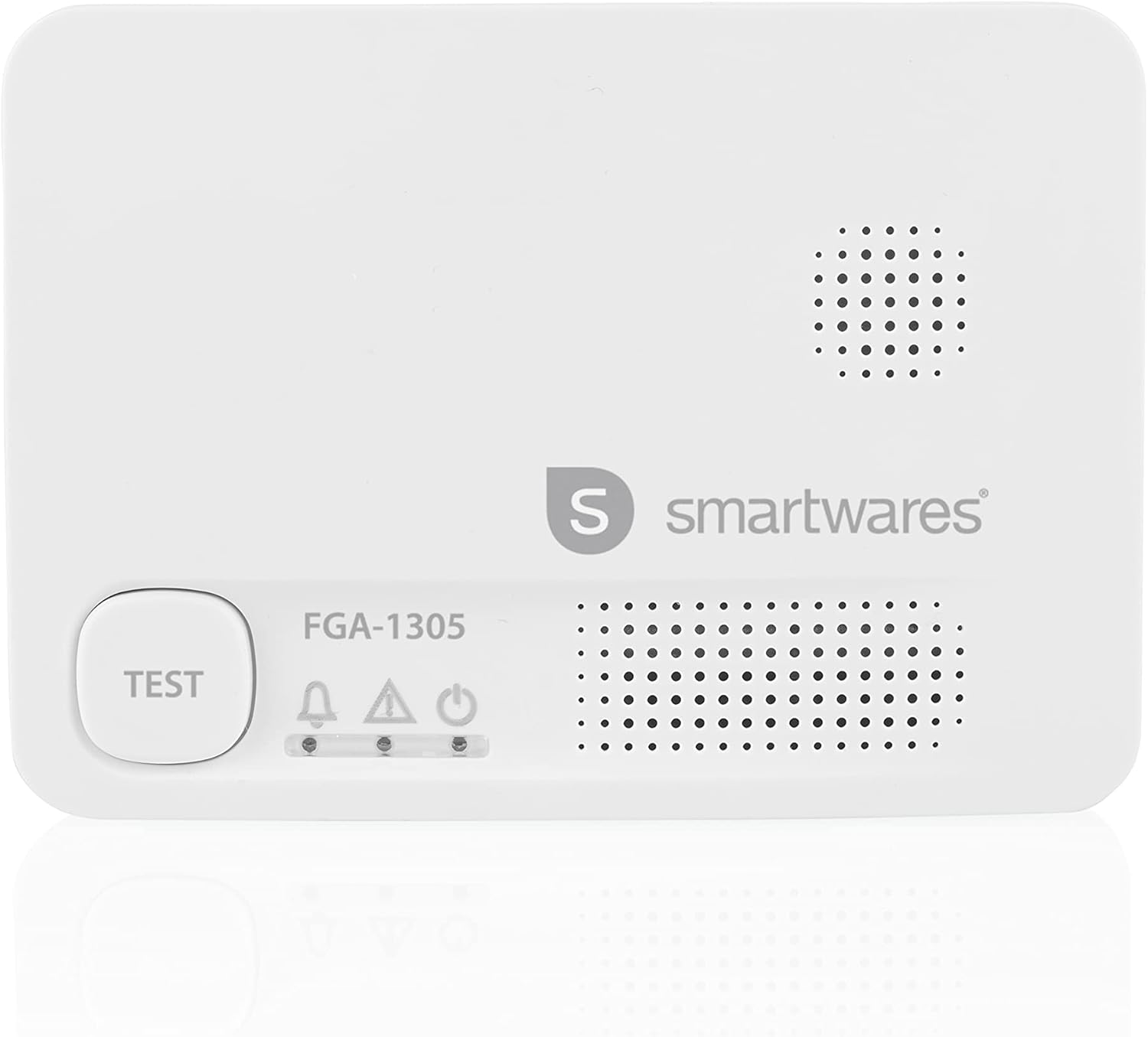 Smartwares Kohlenmonoxidmelder – 10-Jahres-Sensor – mit Testtaste – LED-Anzeigen – FGA-13051
