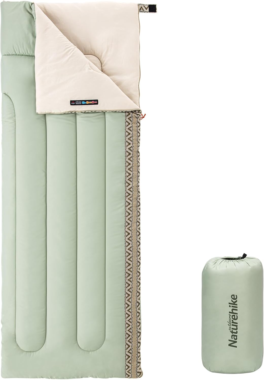 Naturehike Camping-Schlafsack, spleißbarer Doppelschlafsack für Erwachsene und Kinder, kaltes und warmes Wetter, leicht, wasserdicht, Schlafsack, LD150/LD250/LD350
