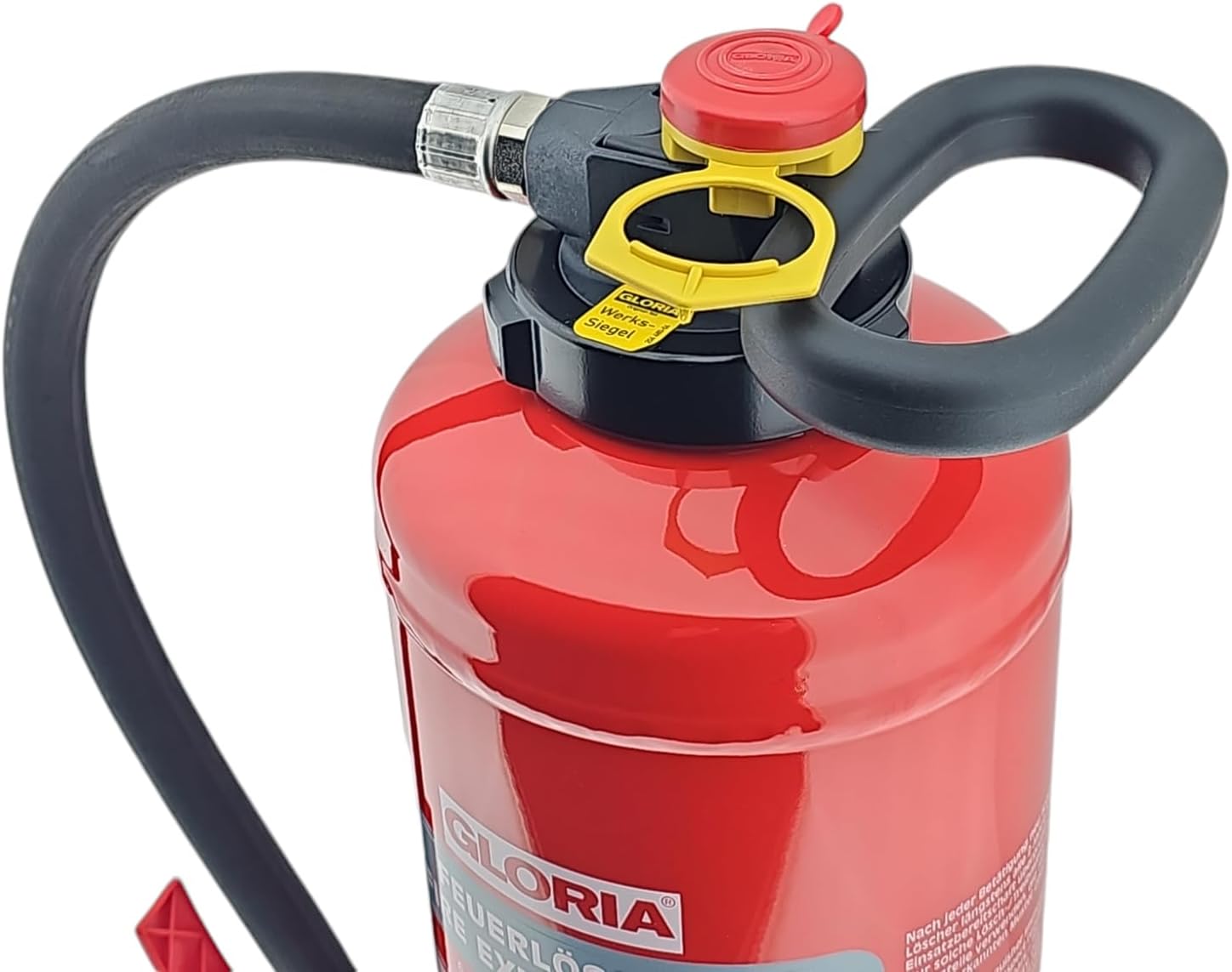 Gloria P6PRO – 6 kg Ladepulver-Feuerlöscher (ABC) mit Wandhalterung – inklusive Wartungszertifikat und aktueller Prüfplakette – Bild 6