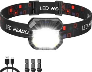 MLIAIMCE LED-Stirnlampe, wiederaufl...