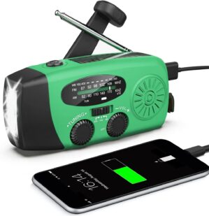 Solarbetriebenes Notfallradio, selb...