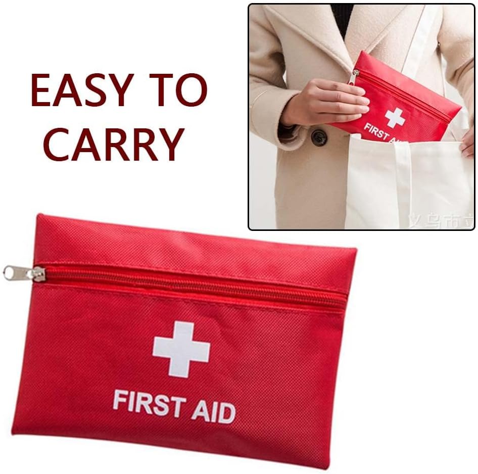 Kleines Erste-Hilfe-Set für den Notfall, 3-teilig, Medikamententasche, Erste-Hilfe-Tasche, leere Mini-Reise-Apothekentasche, Notfalltasche für Zuhause, Reisen, Büro, Outdoor (nur Taschen) – Bild 6