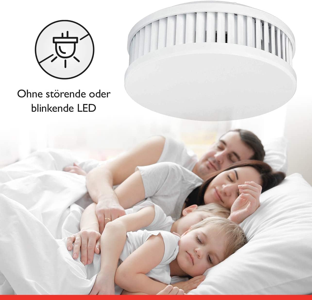 Pyrexx PX-1 Rauchmelder – 4er-Pack – 10-Jahres-Batterie mit Magnethalterung ohne Bohren und LED-Blinken, zertifiziert nach Q-Label, weiß – Bild 5
