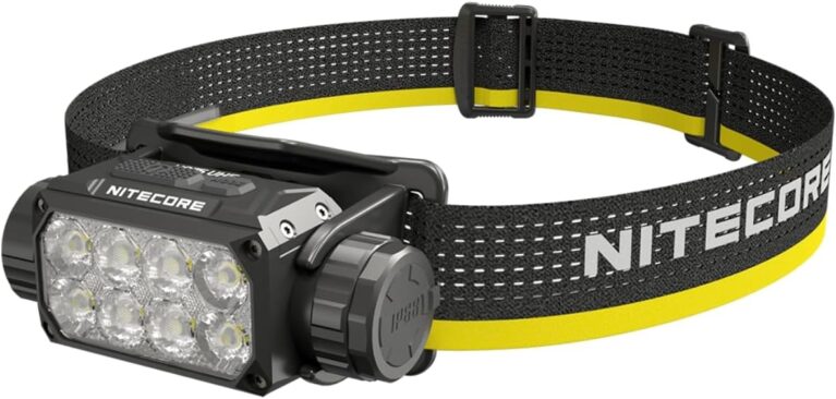 Nitecore HC75 UHE Stirnlampe – 3000 Lumen LED-Stirnlampe mit E-Fokus, USB-C-Schnellladung, TrueVision+, 192 m Leuchtweite, IP68 wasserdicht, wiederaufladbar, für Bau, Outdoor, Rettung und Arbeit