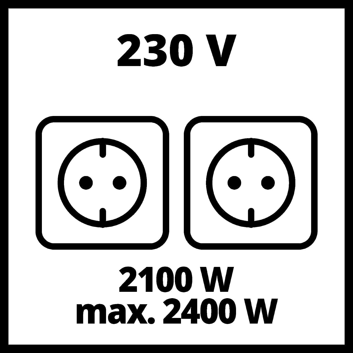 Einhell Stromgenerator (Benzin) TC-PG 25/1/E5 (max. 2400 W, 15 L Tank, 2100 W Dauerleistung, 4-Takt-Motor, 2 x 230 V, Überlastschutz, Voltmeter, AVR-Funktion) – Bild 8