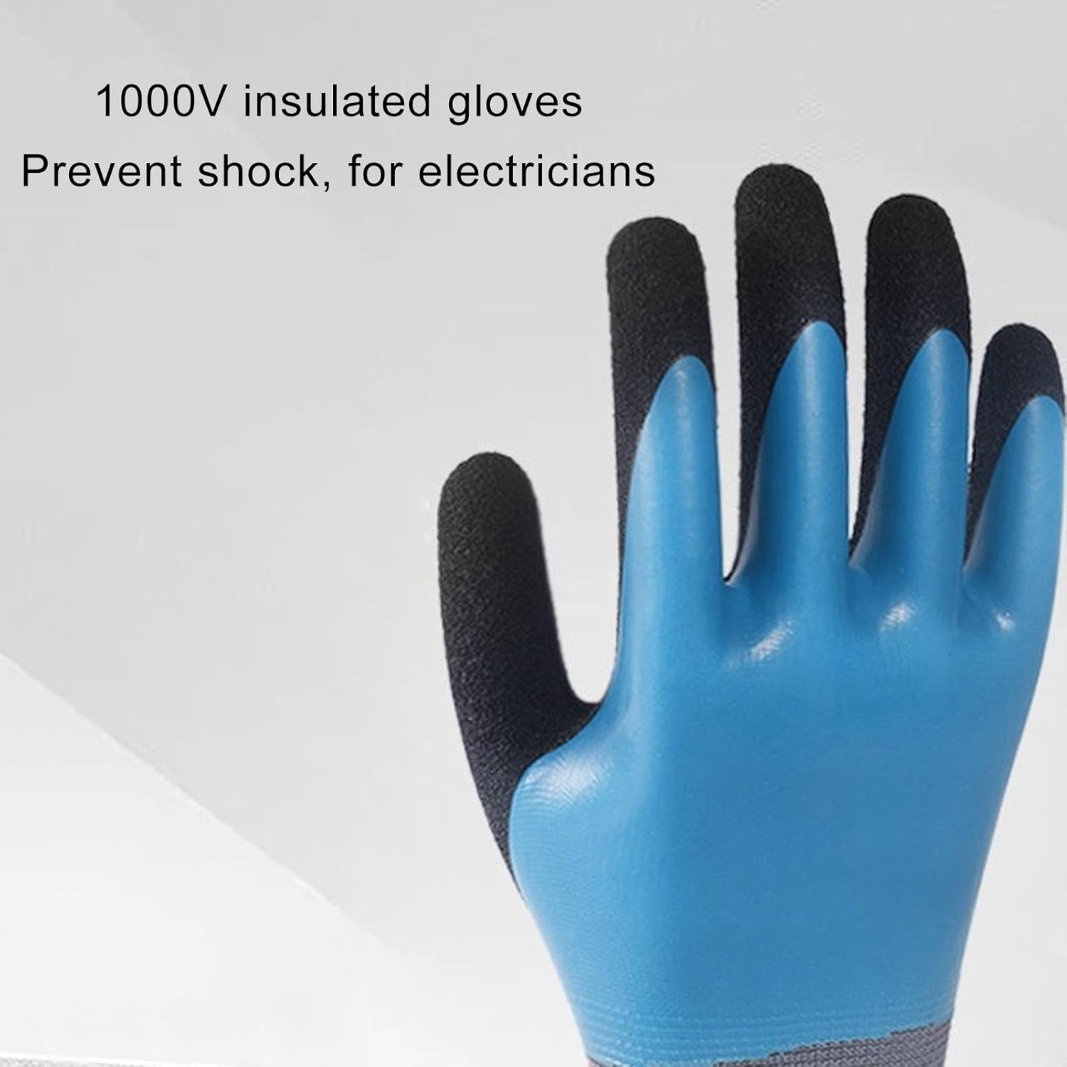 Tonysa Elektriker-Isolierhandschuh, 1000 V Hochspannungsbeständigkeit, isolierte Arbeitshandschuhe, 360°-Isolierung und wasserdichte Gummihandschuhe, professionelle Elektriker-Handschuhe – Bild 4
