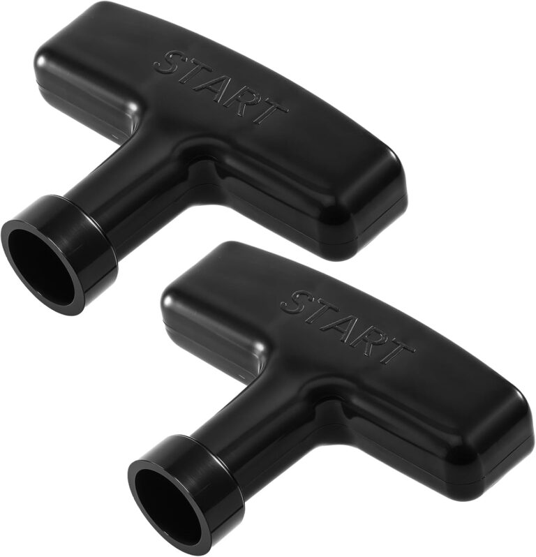 2 Stück Rückstoßstarter Zuggriff Motorstartergriff Schwarz Rückstoßstartergriff Generator Rasenmäher Trimmer Kettensäge Zuggriff für Kettensägen, Rasenmäher