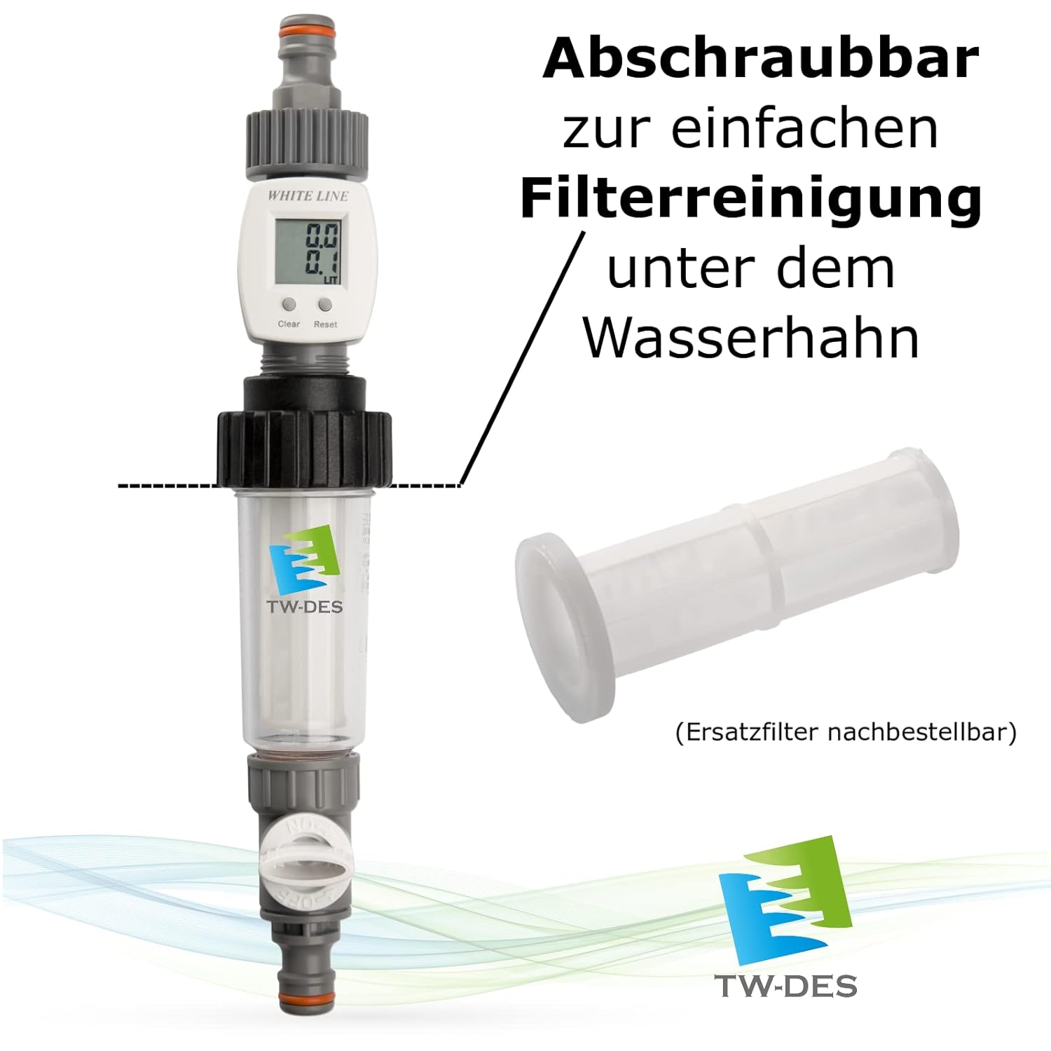 Komplettes Befüllset, Zubehör für eine saubere Wassertankbefüllung | Wohnmobil, Wohnwagen, Wohnwagen, Boot – Bild 7