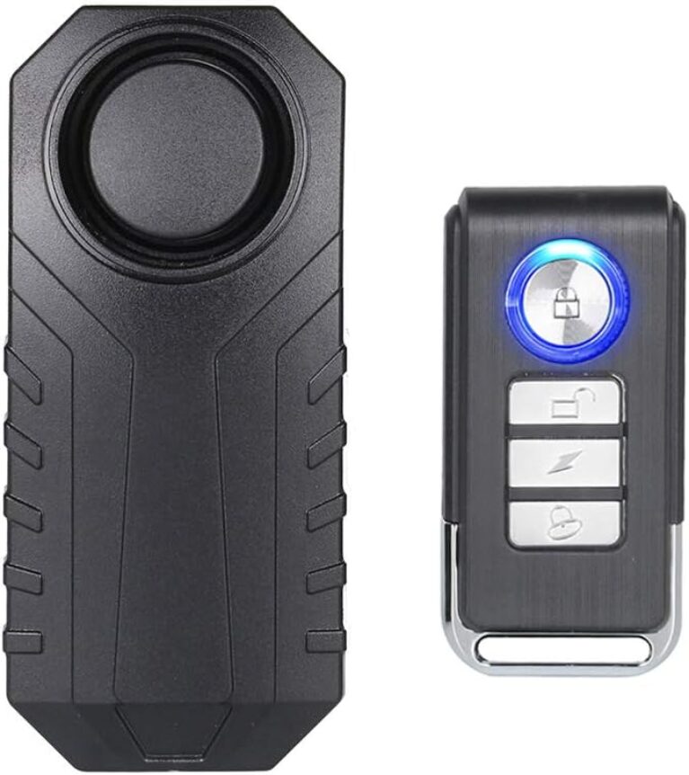 Mengshen 113 dB kabelloses Motorrad-/Fahrrad-Diebstahl-Alarmsystem, wasserdicht und super laut, Z08