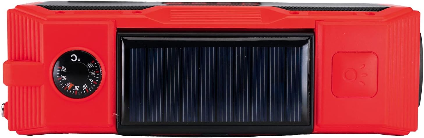 Albrecht DR 112, tragbares DAB+/FM Outdoor-Kurbelradio, 27911, SOS-Notruf, Taschenlampe, Solarmodul, PowerBank, IPX5-Wasserschutz – Bild 7
