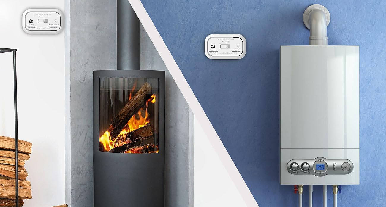 VisorTech CO-Melder: Digitaler Kohlenmonoxidmelder, 85 dB, LCD-Display, nach DIN EN 50291 (Co2-Alarm, CO-Wächter, BBQ) – Bild 5