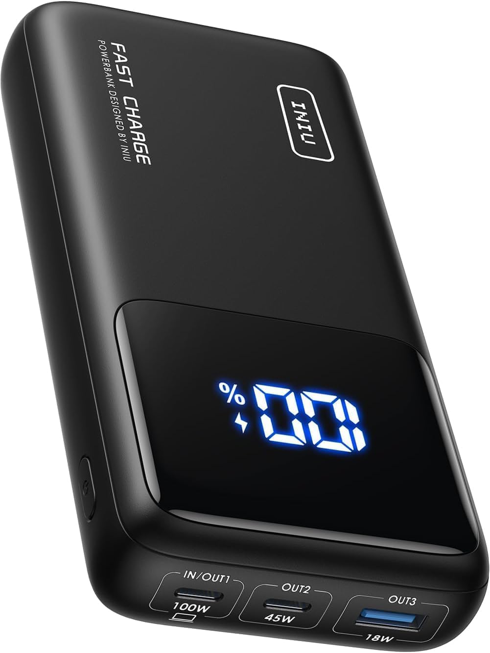 INIU Laptop Power Bank, 100 W PD3.0 25000 mAh Power Bank mit hoher Kapazität, kompakter USB-C One & Output externer Akku, kompatibel mit MacBook Pro, Steam Deck, iPhone 17 16 15 Pro, Samsung S22, iPad Pro usw.