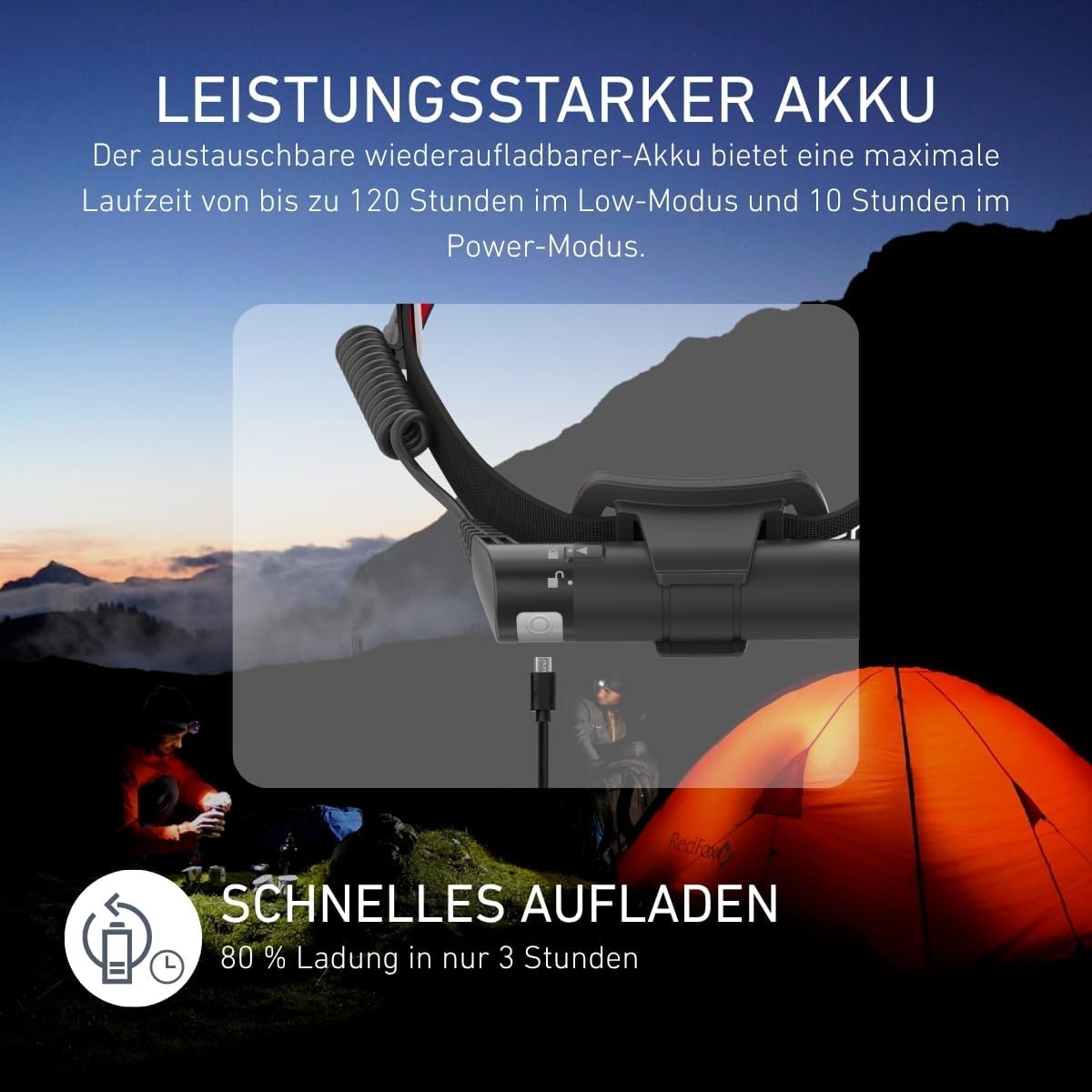 Ledlenser 500853 Taschenlampe, schwarz/rot, M – Bild 6