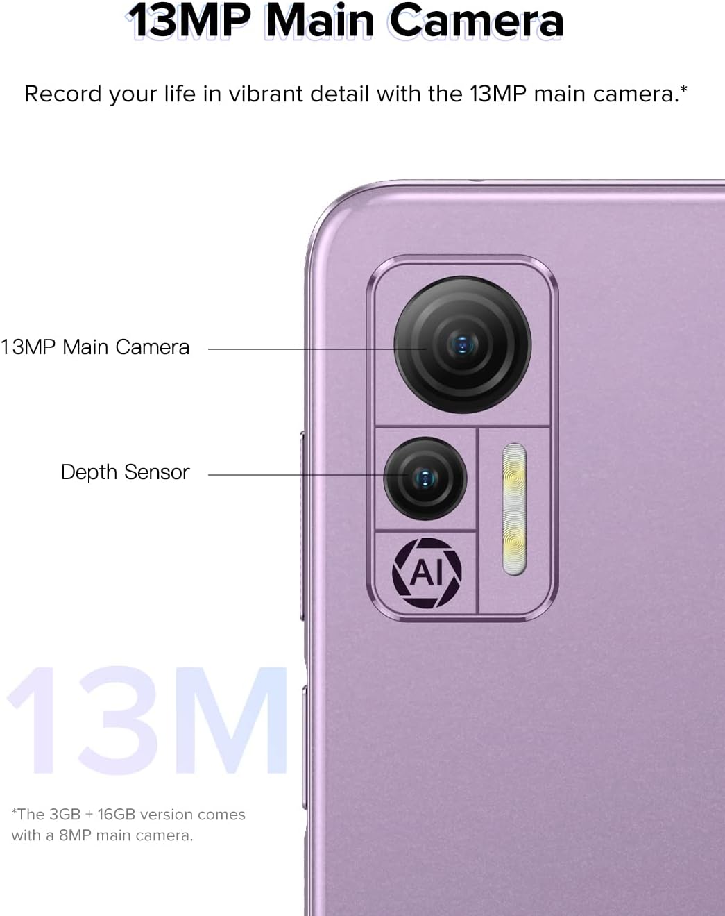 Ulefone Android 12 4G Smartphone ohne Vertrag Note 14 (64 GB), 3 Kartensteckplätze, Quad Core 4 GB + 64 GB, Dual-SIM-Handy, 6,52 Zoll HD+, 8 MP + 13 MP Kamera, 4500 mAh Akku, Face Unlock GPS Schwarz – Bild 6