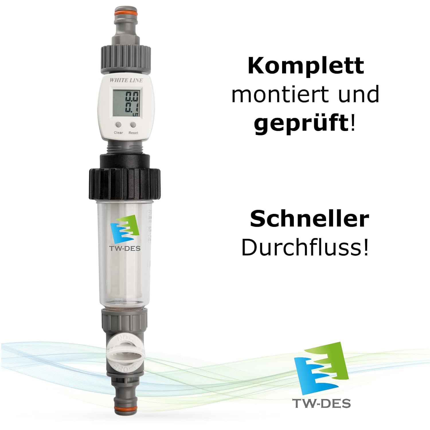 Komplettes Befüllset, Zubehör für eine saubere Wassertankbefüllung | Wohnmobil, Wohnwagen, Wohnwagen, Boot – Bild 4