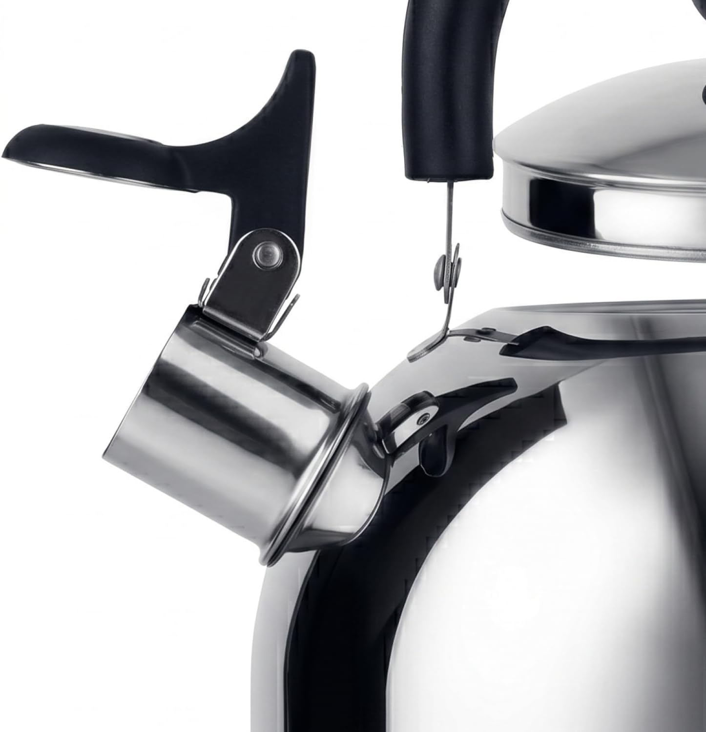 COM-FOUR Teekessel 2,0 L – Retro-Wasserkocher aus Edelstahl – Pfeifkessel zum Wasserkochern – Retro-Wasserkocher (01 Stück – 2,0 Liter) – Bild 7