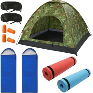 2-Personen-Festivalzelt-Set mit 2 I...