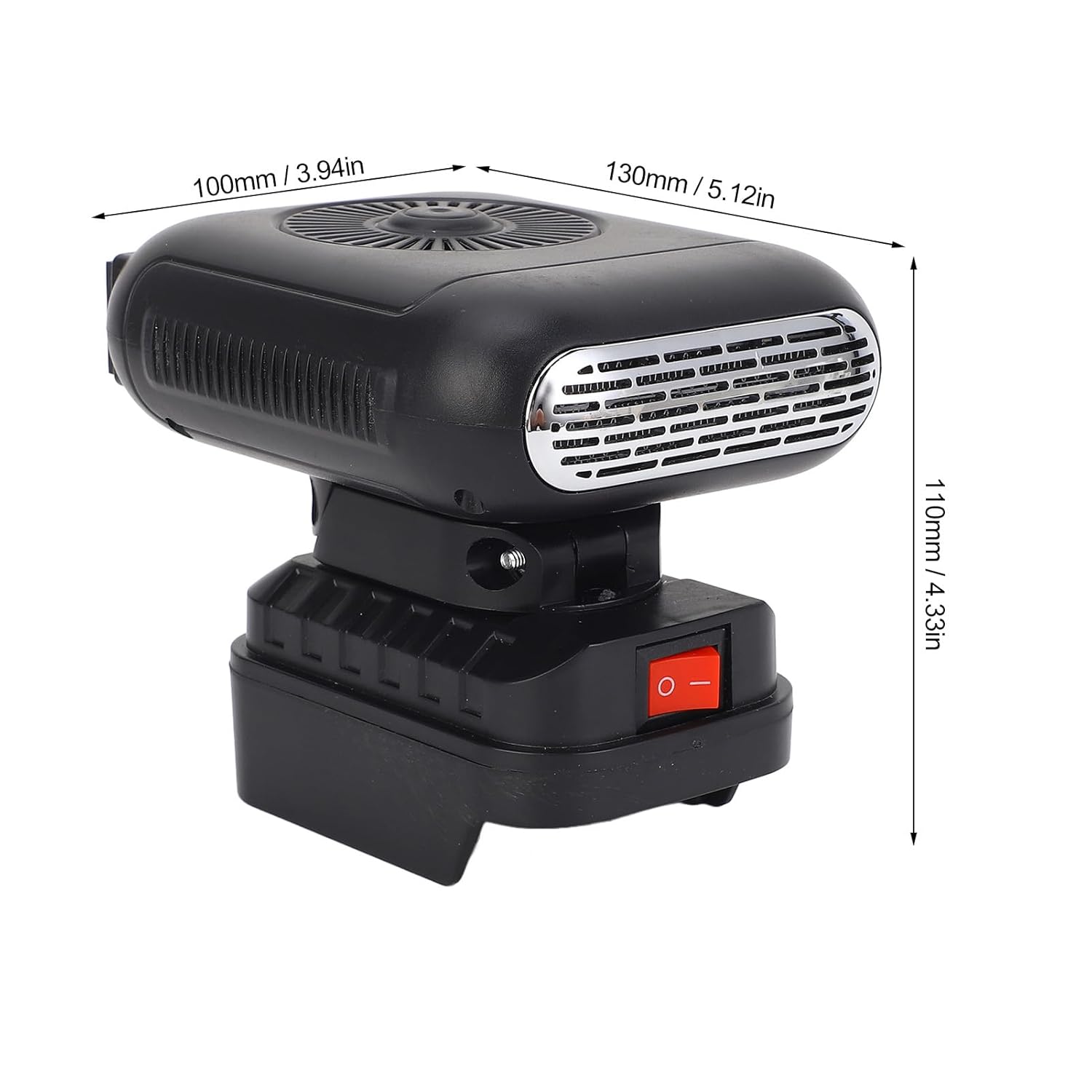 Batteriebetriebener Heizlüfter mit 90°-Drehung, leiser Betrieb, tragbar für BL1830, BL1850, BL1840, BL1845, BL1815, BL1820, BL1860B – Temperatur einstellbar und kompaktes Design – Bild 7