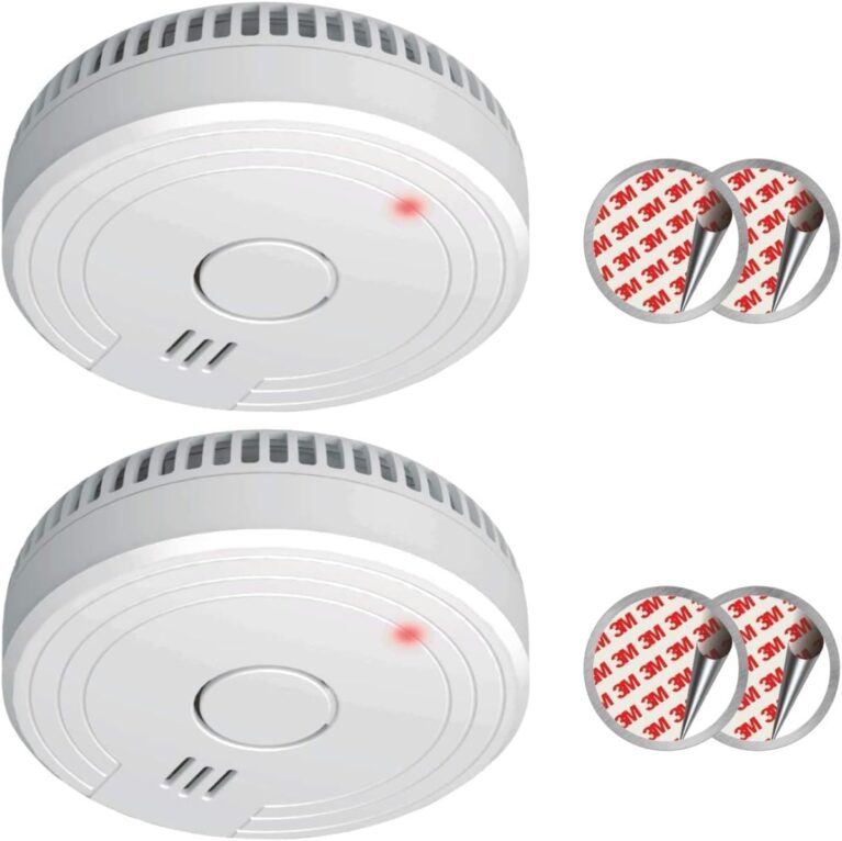 ELRO FS1805 EN14604 2er-Pack Rauchmelder mit magnetischem Klebeset, 5 Jahre Batterielebensdauer, weiß, DIN EN14604, 2er-Pack