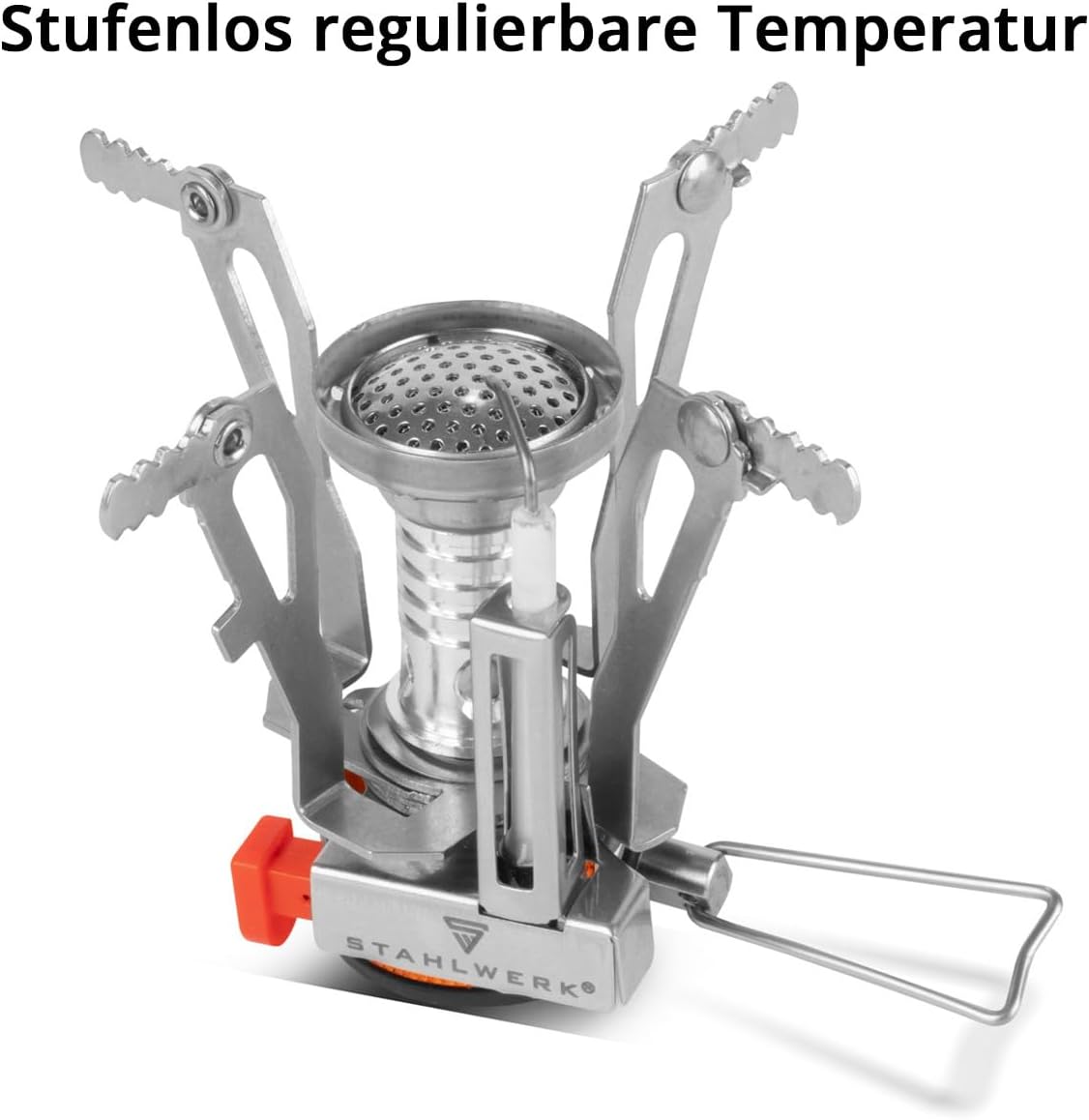 STAHLWERK Camping-Kochgeschirr-Set | Aluminium-Campinggeschirr-Komplettset mit Topf, Pfanne, Gaskocher, Plastikschüsseln und Besteck | Hochwertiges Outdoor-Kochset – Bild 5
