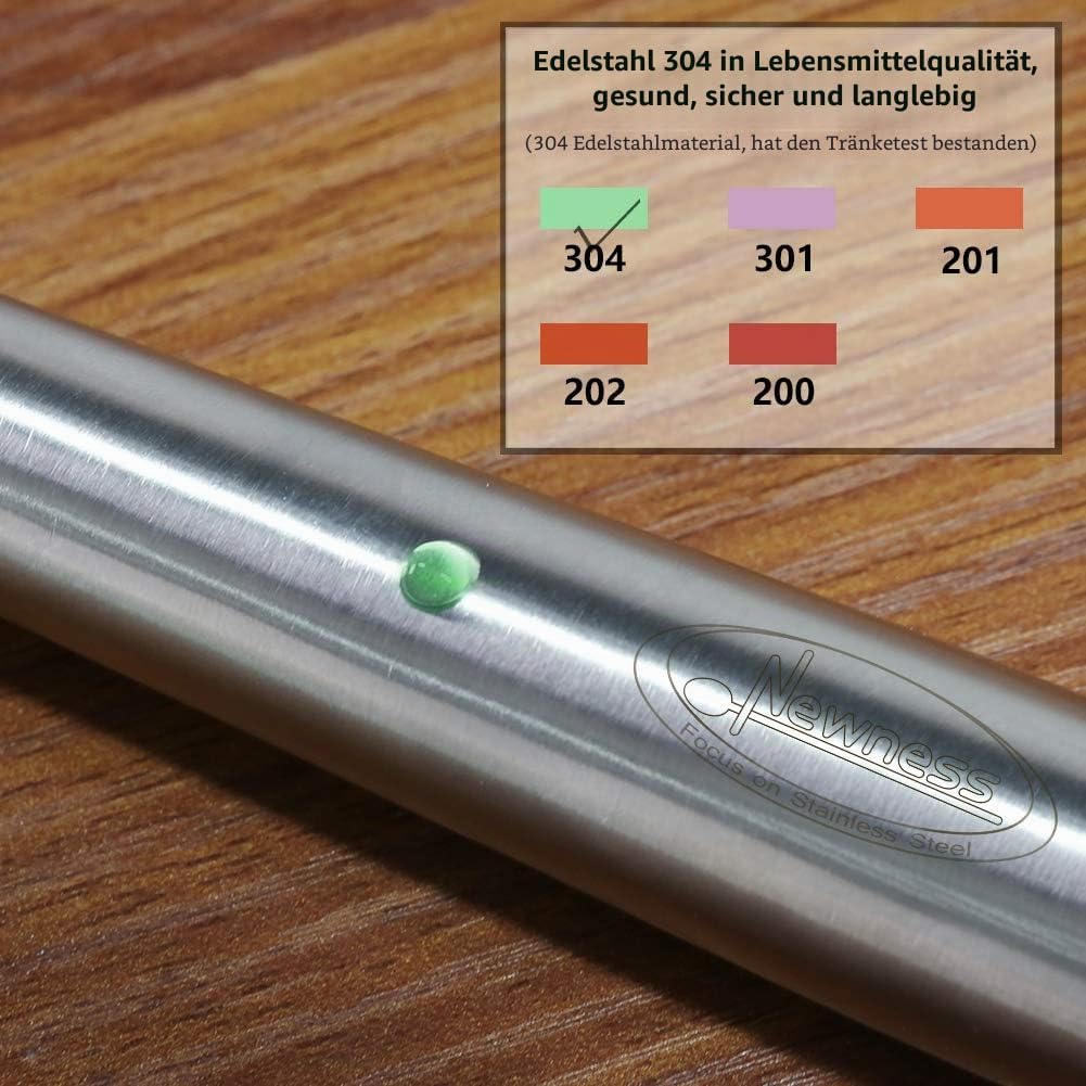 Newness Suppenkelle, Schöpfkelle & Schöpfkelle aus Edelstahl (rostfrei, hitzebeständig), Kochlöffel mit ergonomisch abgerundetem Vakuumgriff für die Küche, ideale Küchenutensilien & Küchenhelfer, 13,7 Zoll – Bild 4