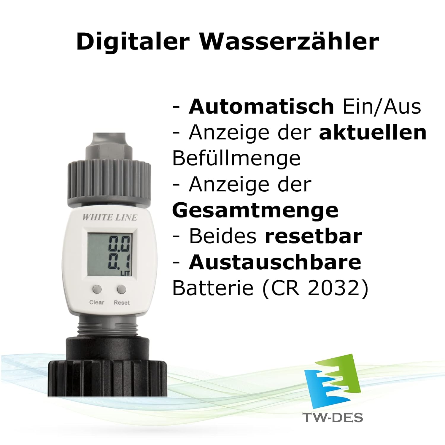 Komplettes Befüllset, Zubehör für eine saubere Wassertankbefüllung | Wohnmobil, Wohnwagen, Wohnwagen, Boot – Bild 5