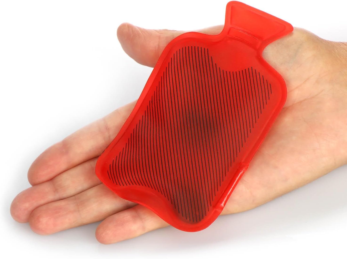com-four Taschenwärmer, Handwärmer für unterwegs, Mini-Wärmflasche zum Bücken, wiederverwendbarer Taschenofen, robuster Fingerwärmer aus Kunststoff – Bild 5
