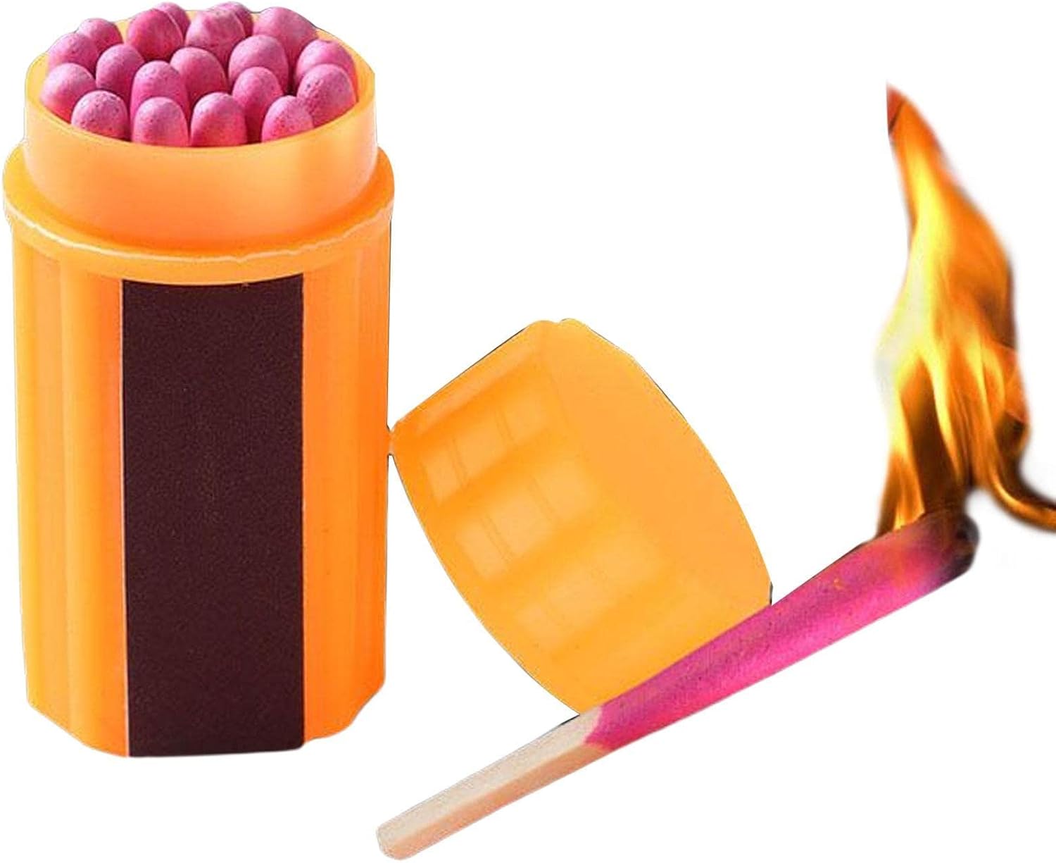 6 Sets Streichhölzer, wasserdichte und winddichte Camping-Streichhölzer für Outdoor und Survival-Kit – Bild 2