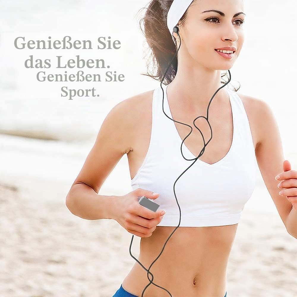 Mini-Radio, tragbar, FM mit digitaler LCD-Digitalanzeige, Kopfhörer-Taschenradio mit Voreinstellung für Joggen, Wandern, Reisen – Bild 8