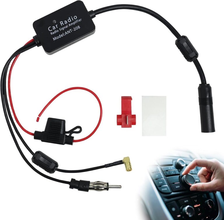 Autoradio Antennenverstärker 12V DAB Splitter Antennenverstärker Autoantennen für DAB/FM/AM Radio Universal Retrofit Stecker Signaladapter für Audio Stereo Digital Autoradio Autos Boote LKWs