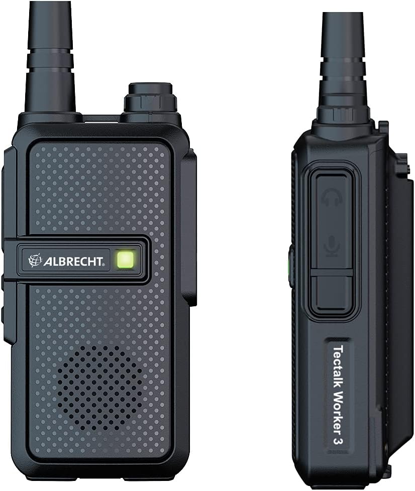 Albrecht Tectalk Worker 3 PMR446 Einzelfunkgerät, 29824, robustes Walkie Talkie für Baustelle, Sicherheit, Betrieb, Outdoor, inklusive Zubehör – Bild 3