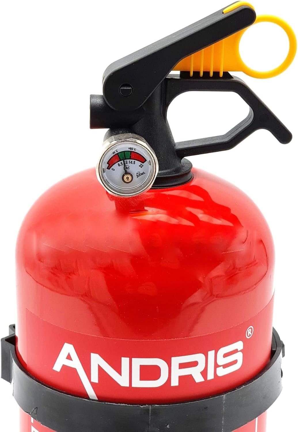2 kg ABC-Pulver-Feuerlöscher, Original Andris, ideal für Auto/Auto/Boot, DIN EN 3, CE, inklusive Auto/Auto/Boot-Halterung und Prüfzertifikat, Fassungsvermögen: 2 kg, Löschmittel: ABC-Pulver – Bild 3