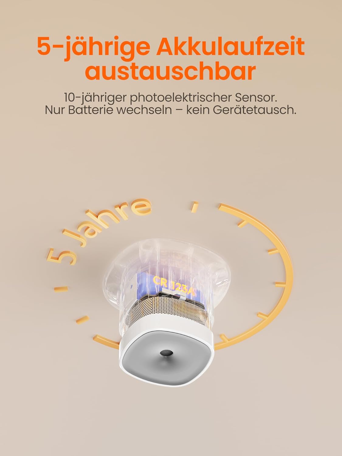 Heiman Smarter Rauchmelder HS1SA-E Plus, Rauchmelder erfordert Zigbee 3.0 Hub, DBI RoHS-zertifiziert, Feuermelder mit Magnethalterung, unterstützt ZHA & Z2M für Home Assistant – Bild 4