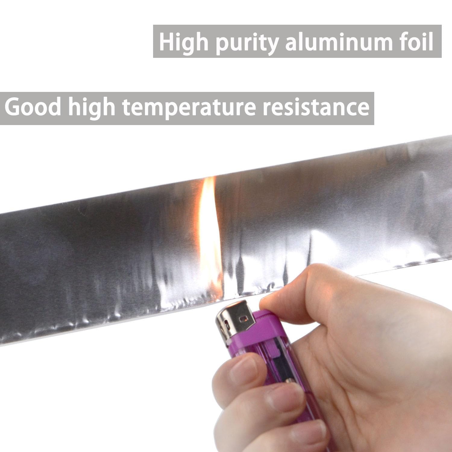CHUANGSEED 2 Rollen Aluminium-Klebeband 50 mm x 50 m, Aluminium-Klebeband für Kücheninstallationen, Abschirmung und Isolierung, Dichtungsreparatur, selbstklebendes Aluminiumfolienband, hohe Temperaturbeständigkeit – Bild 6
