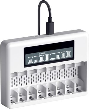 CITYORK 8-Slot-Akkuladegerät für ...