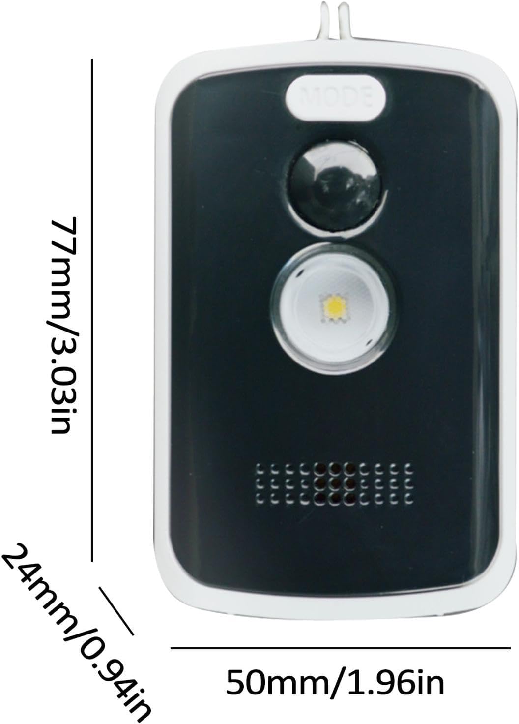 Bewegungsmelder-Alarm – Kabelloses Sicherheitsgerät, Auslösealarm | Vielseitiges Sicherheitswerkzeug, kompakt, tragbar, einfache Einrichtung für Camping, Nachtangeln, Outdoor, Perimeter und – Bild 7