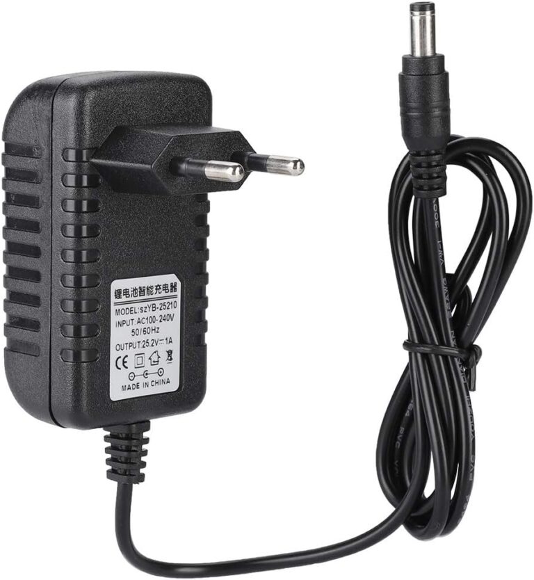 25,2 V 1 A Lithium-Batterie-Ladegerät-Adapter, Schnellladegerät, Li-Ionen-Ladegerät-Adapter mit mehrstufigem Schutz