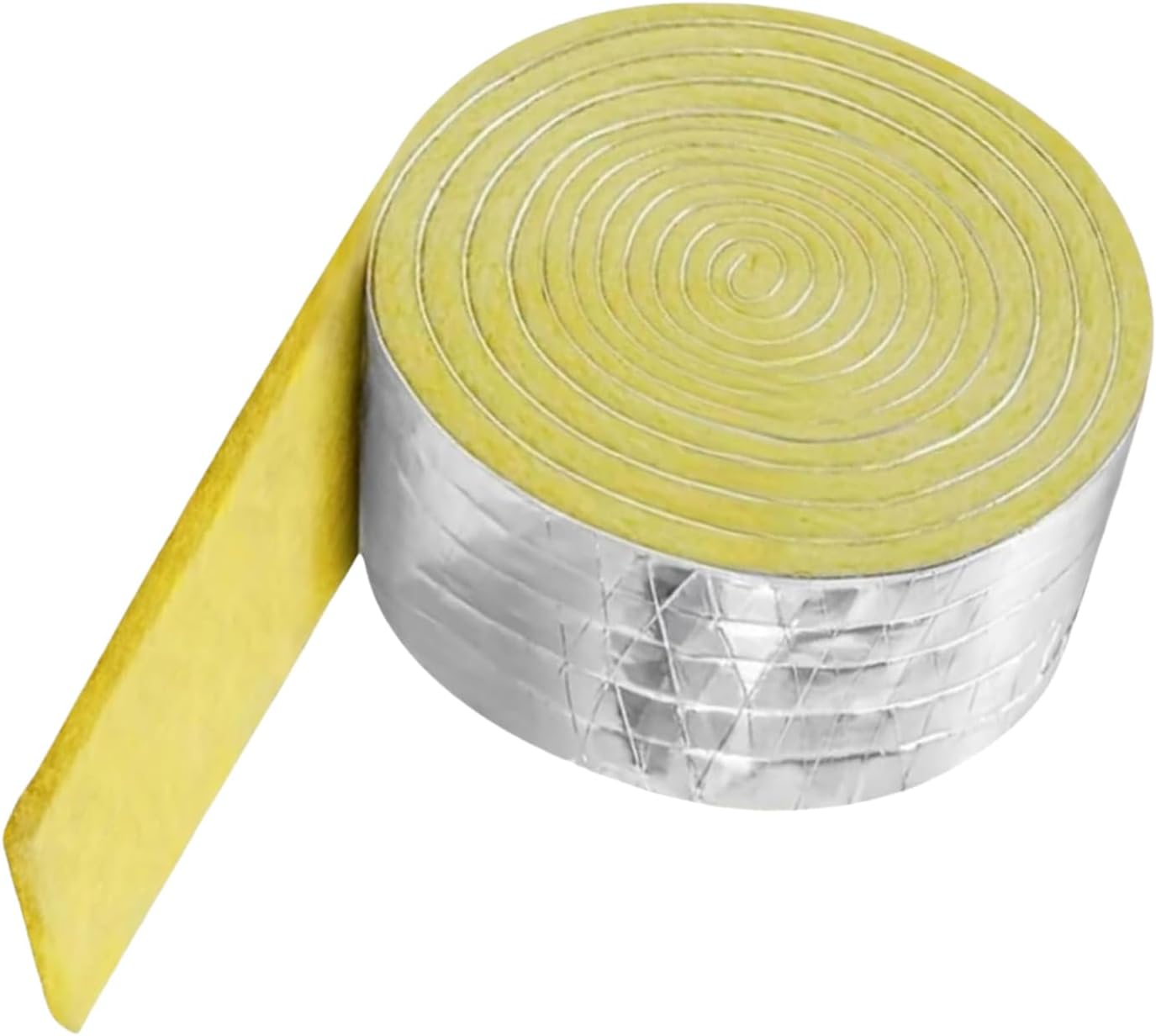 Generisch Rohrisolierung – 10 m Aluminiumfolie, thermische Glaswolle-Isolierrolle | Feuerfeste schallabsorbierende Glasfaserplatte | Wärme- und Schalldämmung für Rohre, HVAC-Systeme und den Heimgebrauch