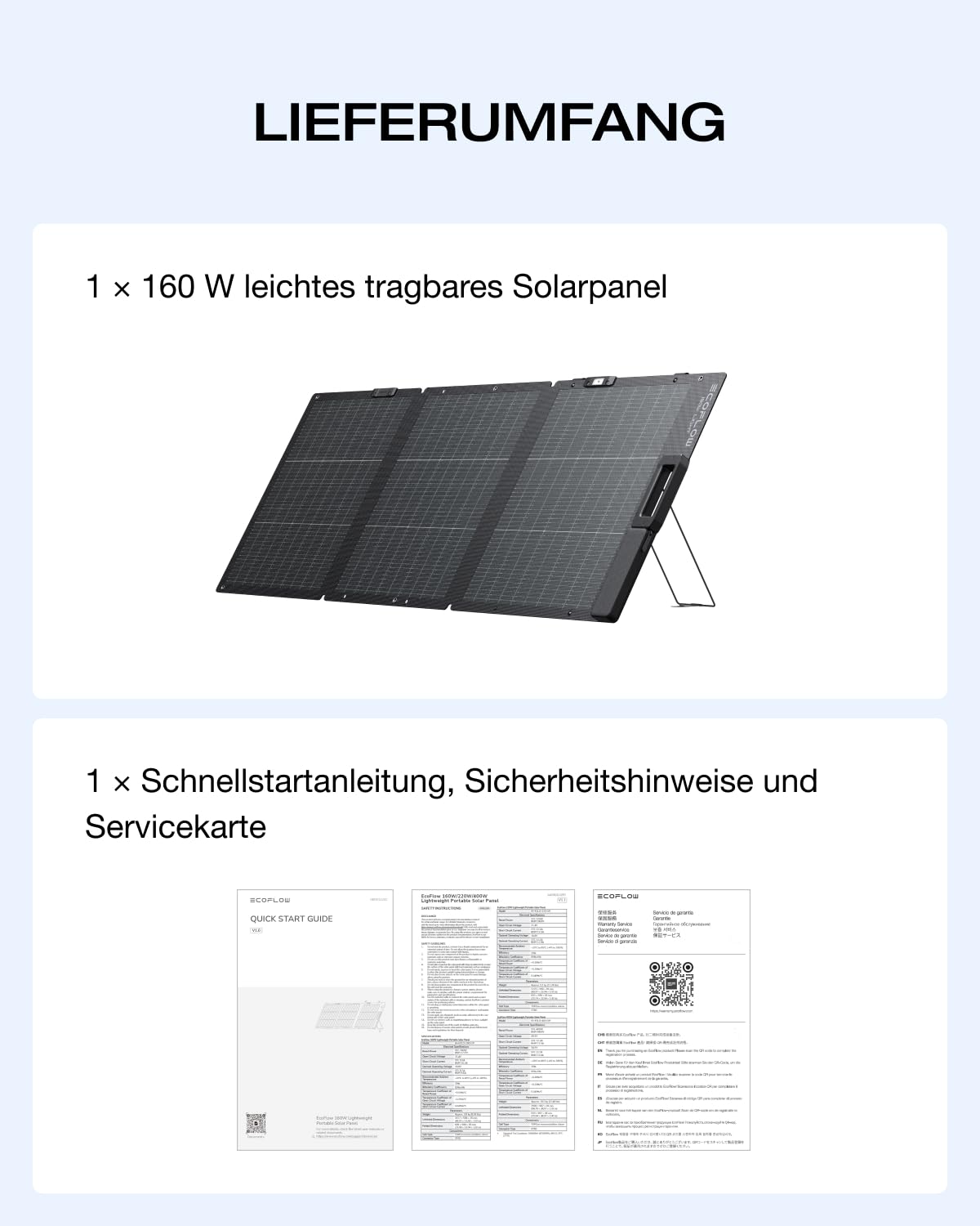 Ecoflow 160W Solarpanel, Solarpanels, faltbares Solarmodul für Delta & River Serie, tragbares Kraftwerk, Photovoltaikmodul, Solaranlage für Outdoor, Garten, Balkon, Wohnwagen, Camping – Bild 9
