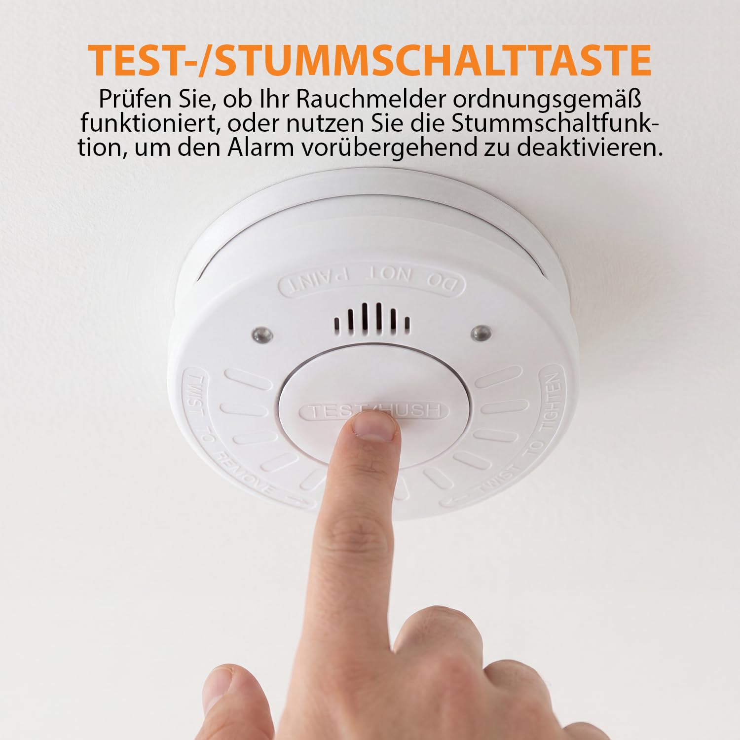 Smartwares Rauchmelder – 10 Jahre Batterielaufzeit, Q-Qualitätssiegel, Prüfschlüssel, 85 dB, RM520 – Bild 11