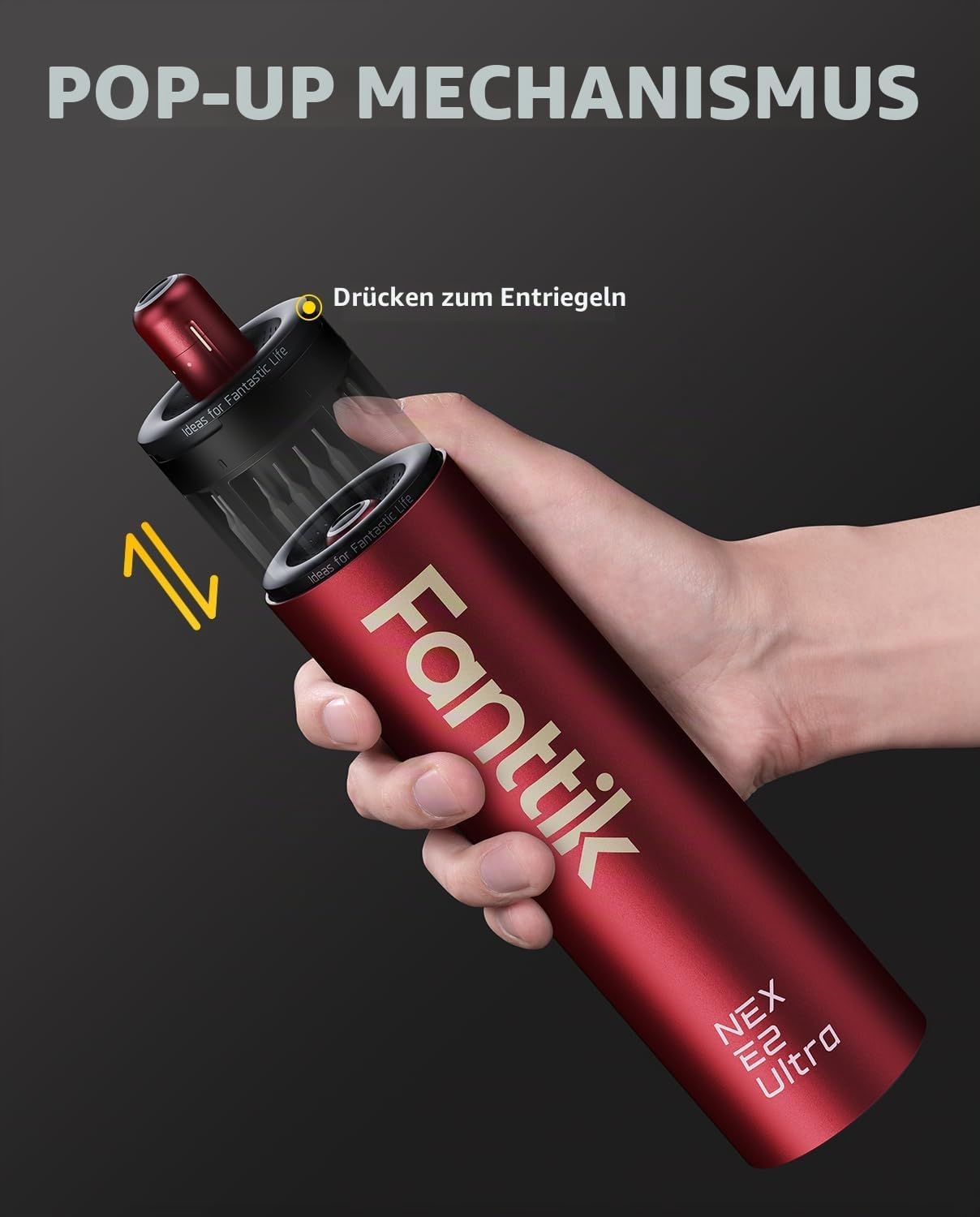 Fanttik E2 Ultra 3,7 V Mini-Elektro-Schraubendreher-Set, 50-in-1 magnetischer Präzisions-Schraubendreher-Satz, max. 0,6 Nm, 5/32 Zoll Sechskant, für die Reparatur von iPhones, Laptops, Brillen, Uhren (rot) – Bild 8
