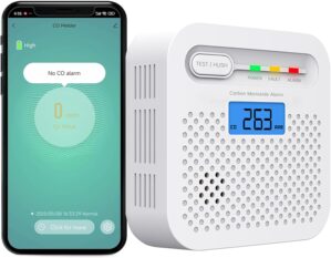 WLAN Kohlenmonoxid-Melder mit App, ...