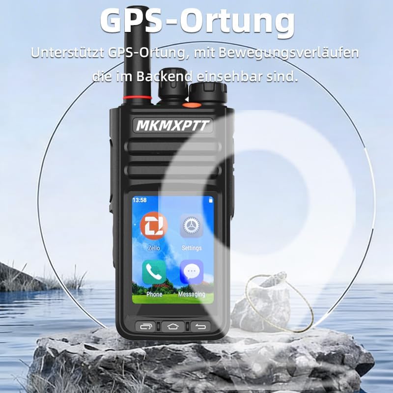 Globales HD-Walkie-Talkie, 2,4-Zoll-TFT-Touchscreen, Android 9.0, WLAN, Bluetooth, GPS, 2G/3G/4G-Unterstützung – Bild 7