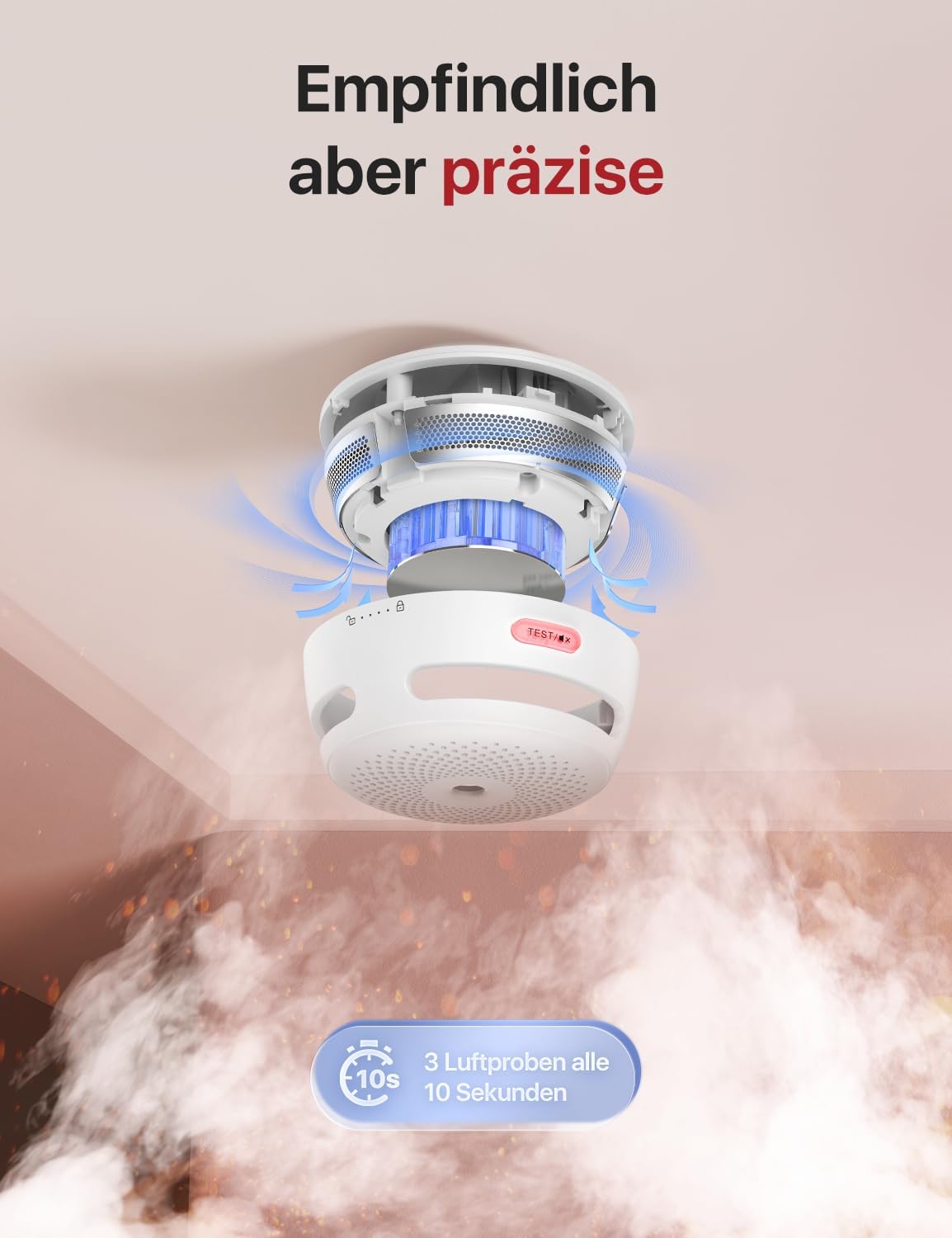 Drahtloser, netzwerkfähiger Rauchmelder X-Sense XS01-WR – Bild 5