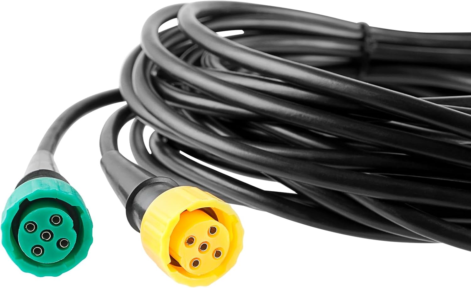 AOHEWEI Anhängerkabel 5m Stecker 13-polig und 2x Stecker 5-polig Kabelbaum mit Bajonettstecker für Anhängerbeleuchtung Rückleuchten – Bild 3