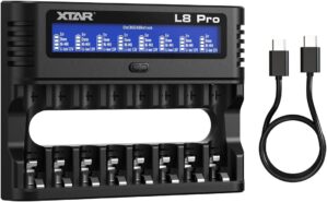 XTAR L8 Pro 8-fach Ladegerät für ...