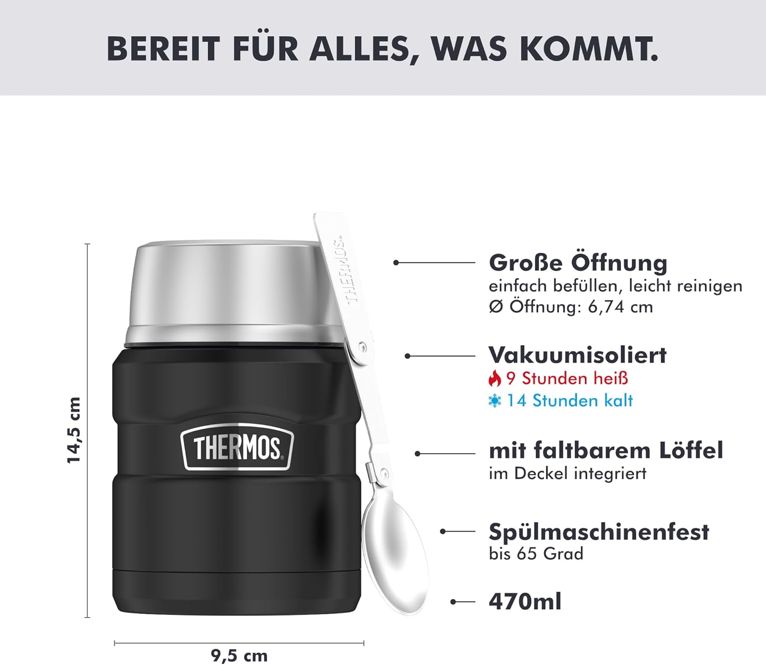 Thermoskanne Stainless King, Edelstahl – Bild 3