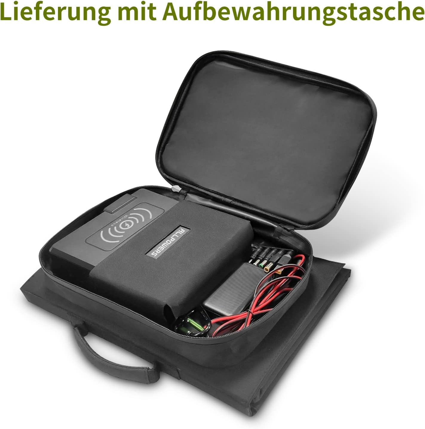 ALLPOWERS SP026 60W tragbares Solarpanel, monokristallines faltbares Solarpanel, mobile Photovoltaik-Solarmodule mit 18 V DC, 60 W USB-C- und USB-A-Ausgängen für Wohnmobile, Outdoor, Reisen und Camping – Bild 6
